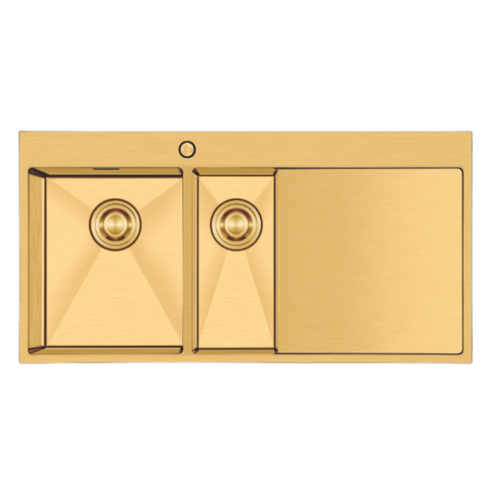 Crauf Via Lattea 6175 Pvd Altın Imperial Gold Sağ Damlalıklı Eviye