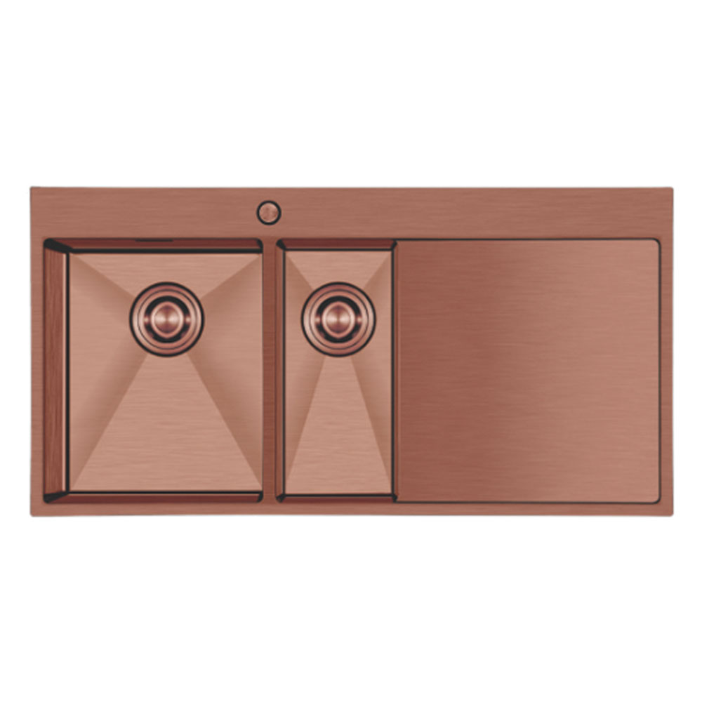 Crauf Via Lattea 6175 Pvd Bakır Royal Bronze Sağ Damlalıklı Eviye