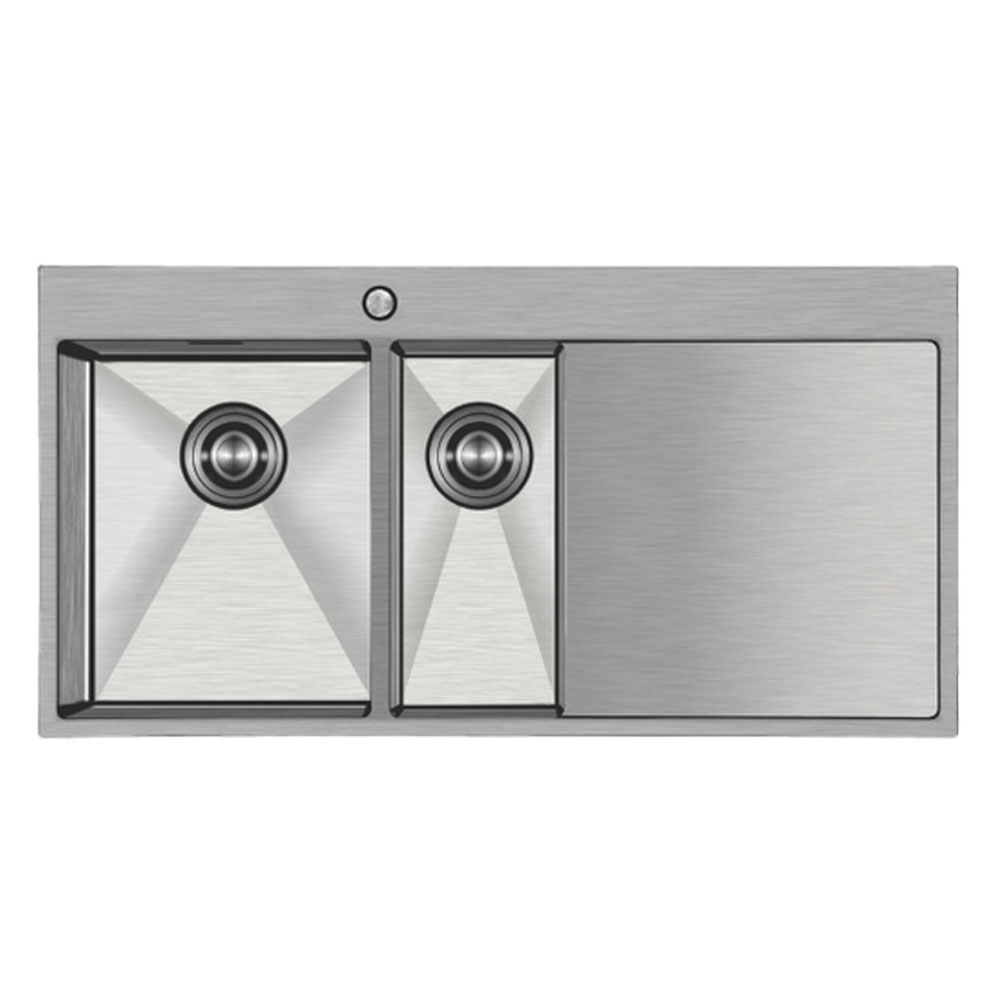 Crauf Via Lattea 6175 Mat Gri Velvet Grey Sağ Damlalıklı Eviye