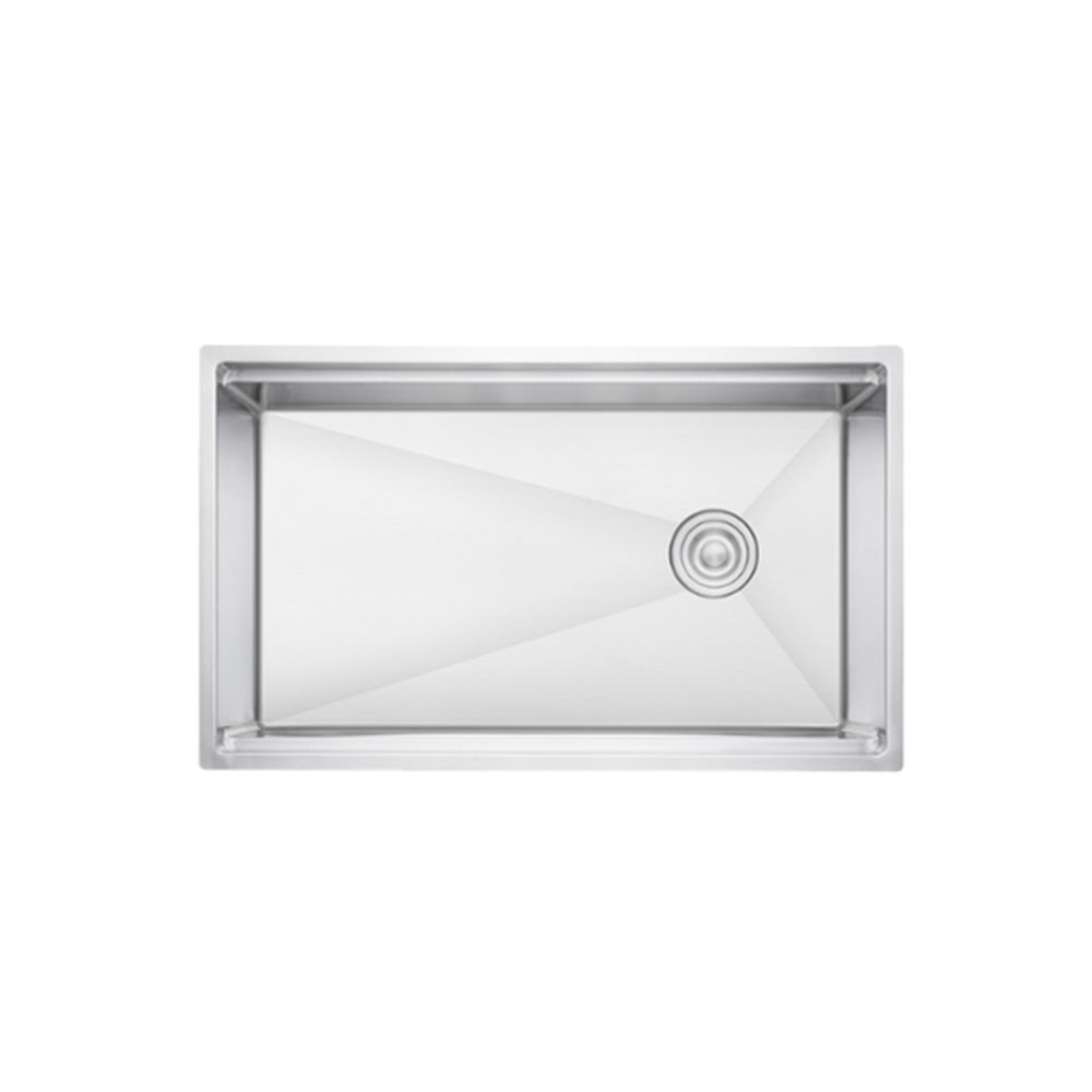 Crauf Vertice 4865 Inox Tezgah Altı-Üstü-Sıfır 480x650mm Tek Gözlü El Yapımı Workstation Eviye