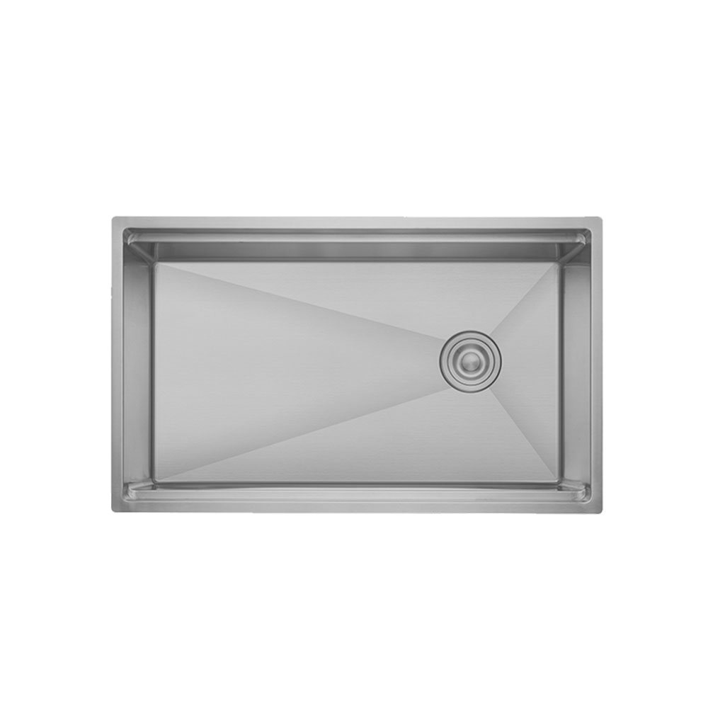 Crauf Vertice 4870 Mat Gri Tezgah Altı-Üstü-Sıfır 480x700mm Tek Gözlü El Yapımı Workstation Çelik Eviye