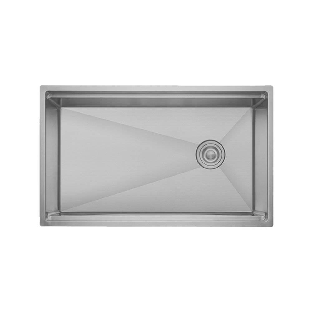 Crauf Vertice 4875 Mat Gri Tezgah Altı-Üstü-Sıfır 480x750mm Tek Gözlü El Yapımı Workstation Eviye