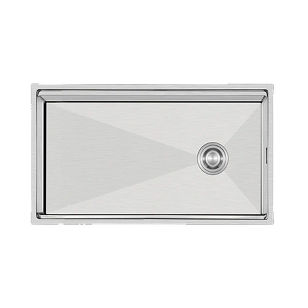 Crauf Vertice 4880 Inox Tezgah Altı-Üstü-Sıfır 480x800mm Tek Gözlü El Yapımı Workstation Eviye