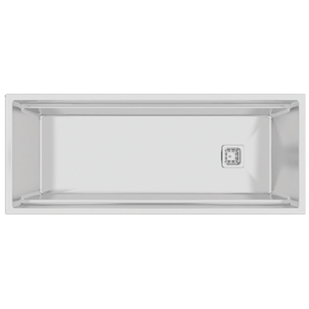 Crauf Vertice Plus 2080 Inox Tezgah Altı-Üstü-Sıfır 482x914mm Çift Gözlü El Yapımı Endüstriyel Workstation Eviye